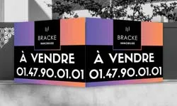 Panneau a vendre en v
