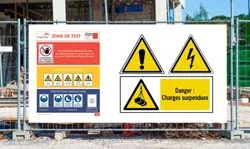 Panneau consignes de securite