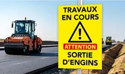 Panneau de travaux