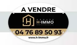 Panneau immobilier ovale