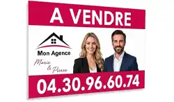 Panneau immobilier personnalise
