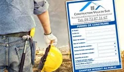 Panneau permis de construire akilux personnalise