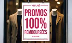 Panneau promotion temporaire