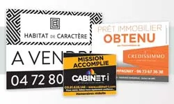 Panneau publicitaire immobilier akylux