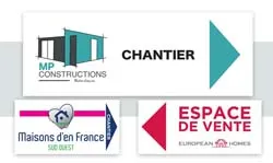 Panneaux flechage de chantier