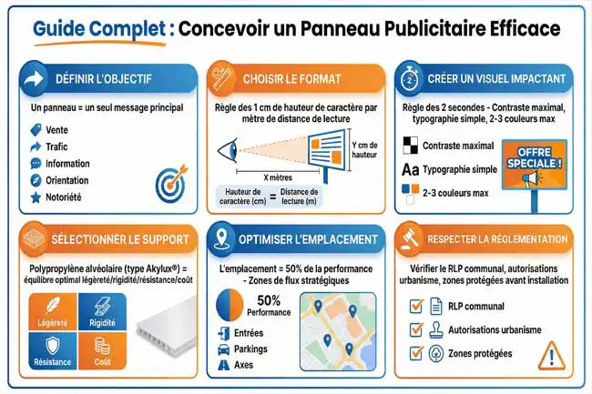 Comment concevoir un panneau publicitaire efficace
